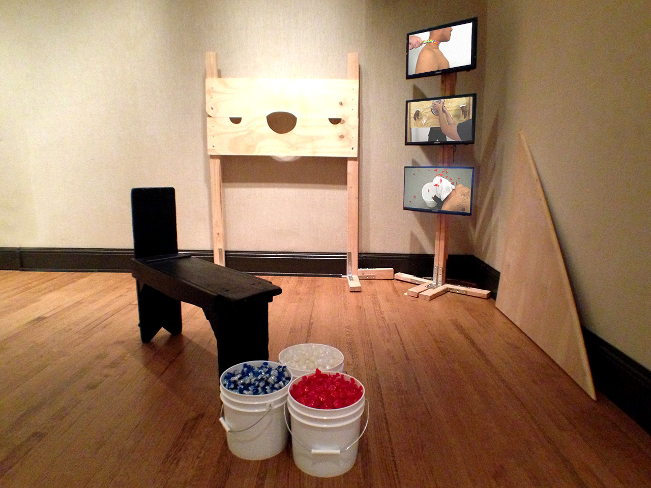 Casual Cruelties Installation at the Miriam and Ira D. Wallach Art Gallery, March 24 - April 8, 2017