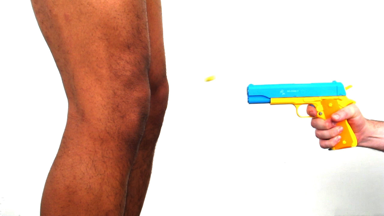 Still from Casual Cruelties: Kneecapping Video